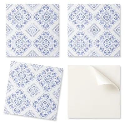Obrázek produktu pro Samolepicí vinylové dlaždice s potiskem, elegantní dekorativní vzor, rozměry 20 x 20 x 20 cm