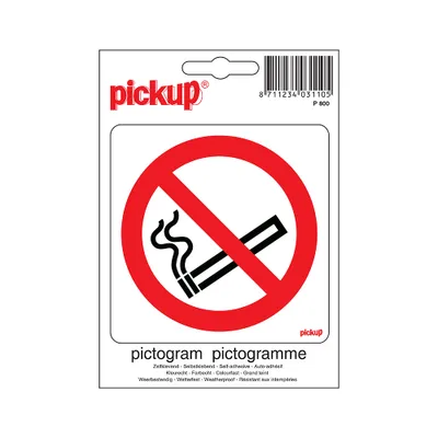 Produktbild von Aufkleber „Rauchen verboten“ – 100 x 100 mm.