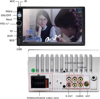 Produktbild von 7.0 Zoll MP5 MP4 MP3 Play Auto Doppel Din Radio Audio Bluetooth Touch 1080P HD USB FM Spiegel Link Entertainment Multimedia Stereo