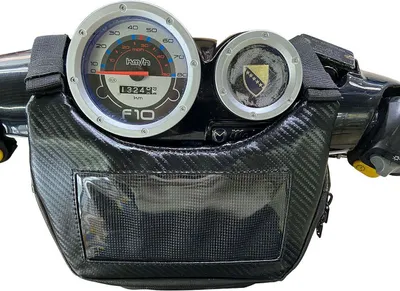 Produktbild von Rollertasche Lenkertasche Carbon-Look Navi Handy kompatibel für Vespa GTS PK PX