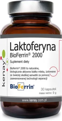 Immagine prodotto di Integratori alimentari Kenay Lattoferrina Bioferrina 2000 (30 capsule) 5737