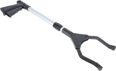 Image de Pince de nettoyage télescopique en aluminium, pince à déchets compacte et robuste