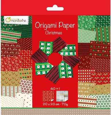 Image de Avenue Mandarine Papier Origami 20x20 60Fl 70g Noël