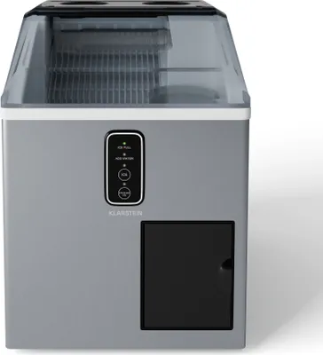 Produktbild von Klarstein Eiswürfelmaschine - Edelstahl, 15 kg/24 h, Kugel & Shaved Ice, 1,8 L Wassertank, LCD-Display, Kompakt, Eiswürfelbereiter für Partys/Events