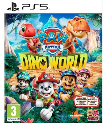 Produktbild von PAW Patrol: Die Mission Dino – PS5, ein Videospiel. Erleben Sie ein prähistorisches Abenteuer in einer offenen Welt mit Minispielen und einem Koop-Modus