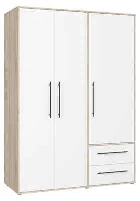 Productafbeelding van FORTE Jupiter kast 140 150, garderobekast, draaikast, 3-deurs, met 2