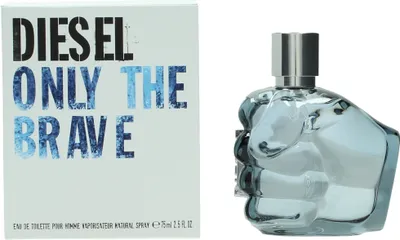 Produktbild von DIESEL Only The Brave, Männer, 75 ml, Nicht nachfüllbare Flasche, Koriander, Zitrone, Mandarine, Labdanum, Violett, Bernstein, Benzoe-Resinoid, Zedernholz, Leder, Styrax