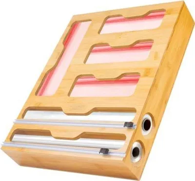 Productafbeelding van Famanu foliehouder, 6-in-1 - bamboe design