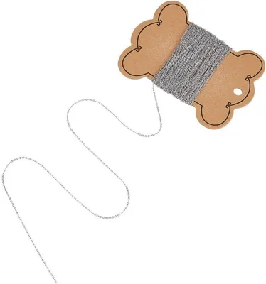 Produktbild von Edelstahl geschweißtes Ketten- und Armband-Set für DIY-Schmuckherstellung – 1 mm Stärke