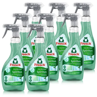 Produktbild von 8x Frosch Spiritus Glas-Reiniger Sprühflasche 500 ml