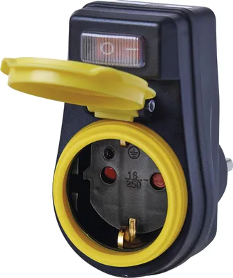 Productafbeelding van EMOS - Buitenstopcontact met schakelaar - Schuko-stopcontact met afdekking - 250 V, 16 A