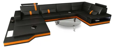 Produktbild von Mini Sofa Messana U-Form in Leder