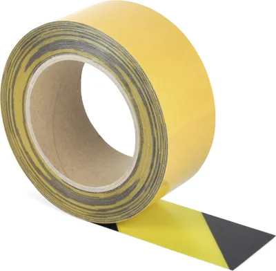 Produktbild von Universelles Bodenmarkierungsband WT-5125, PVC, Gelb/Schwarz, 50 mm x 10 m