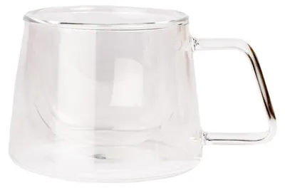 Produktbild von Doppelwandiges Cappuccino-Glas mit Henkel CHiATO, 210 ml
