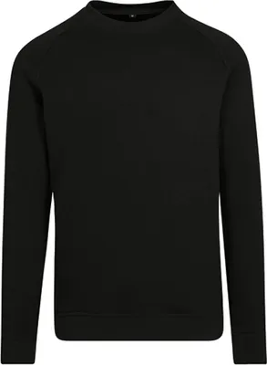 Produktbild von Build Your Brand BY094 | Herren Raglan Crewneck Sweatshirt - Farbe: Black - Größe: 4XL