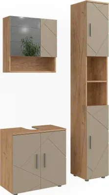Produktbild von Badmöbel-Set Vicco Irma Beige 3 Teile, Model 58474