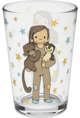 Produktbild von Sheepworld Trinkglas Anouk | bedrucktes Glas, Höhe 10,8 cm, Durchmesser 6,8 cm,
