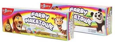 Zdjęcie produktu dla Farby plakatowe 6 kolorów 20ml - InSpiria