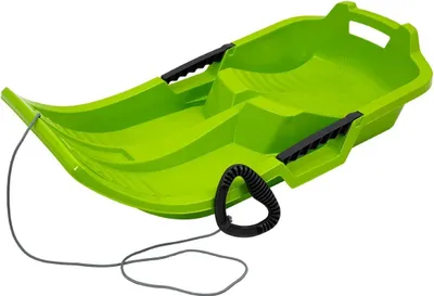 Produktbild von KHW Minibob | Grün | schneller Kinderschlitten aus Kunststoff | mit Brems- & Lenkfunktion |  Germany | | 80×40×20 cm