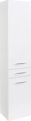 Produktbild von Säulenschrank Florent 40cm mit 2 Türen und Schublade - weiß
