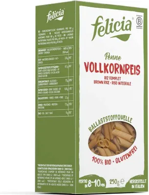 Produktbild von Felicia Vollkornreis Penne  250g