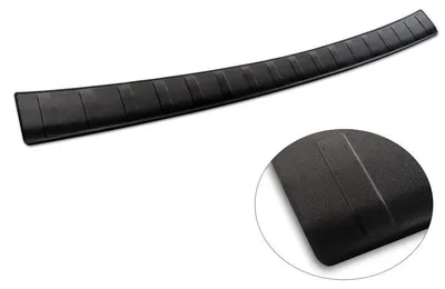 Immagine prodotto di Protezione paraurti posteriore in acciaio inossidabile nero opaco, compatibile con Mercedes Classe E W213 Station Wagon 2016- "Ribs"