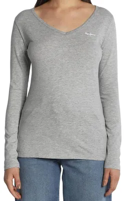 Immagine prodotto di Pepe Jeans - Maglietta da donna, maniche lunghe NA228 (XS) (grigio)