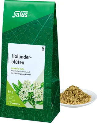 Produktbild von Salus Holunderblüten, Arzneitee, Sambuci flos 50 g