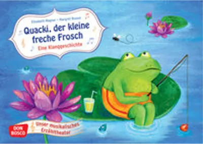 Produktbild von Quacki, der kleine freche Frosch. Kamishibai Bildkartenset