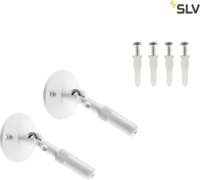 Produktbild von SLV 186311 WANDHALTER für TENSEO Niedervolt-Seilsystem lang weiß 2 Stück