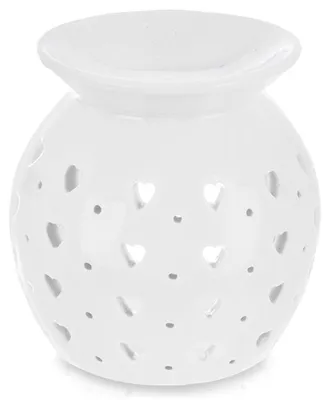 Produktbild von Orion | Duftlampe Keramik Herz - Weiß - Aromalampe für Duftöl & Wachs 7 cm
