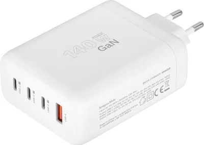 Obrázok produktu pre Kruger&Matz 140W GaN nabíjačka s rýchlym nabíjaním a Power Delivery, 3x USB-C, 1x USB-A