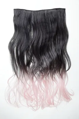 Produktbild von WIG ME UP 5 Clip-In Extension lockig Ombre Schwarz-Rosa YZF-3180P-1BT2333