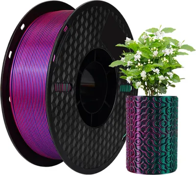 Obrázek produktu pro KINGROON PLA filament pro 3D tiskárny, 1 kg, 1,75 mm, tříbarevný, hedvábí, PLA filament, materiál pro 3D tisk, rozložitelný, šetrný k životnímu prostředí, cívka, rozměrová přesnost +/- 0,03 mm, standard, 1 role červená, zelená, modrá šC