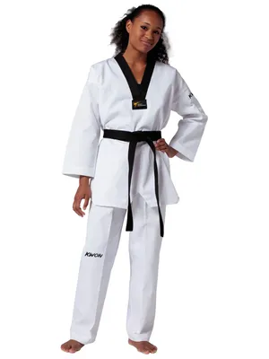 Produktbild von Kwon Victory TKD Anzug White Revers Black Krpergre 210 cm