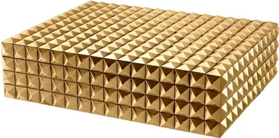 Produktbild von Casa Padrino Luxus Schmuckschatulle / Schmuckkasten mit Deckel Gold 40 x 30 x H. 10 cm - Luxus Accessoires