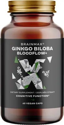 Produktbild von BrainMax Ginkgo Biloba Bloodflow+, 60 pflanzliche Kapseln, KI-generiertes Bild
