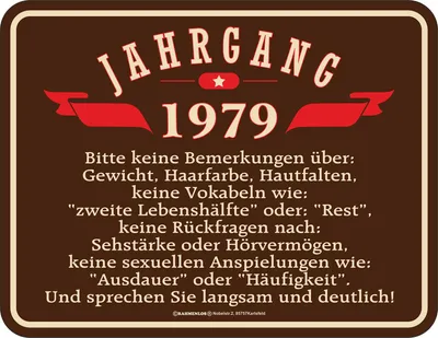 Obrázok produktu pre Ročník 1979 plechová doska