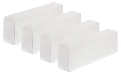 4er-Set elastische Armlehnenbezüge aus Polyester, weiß