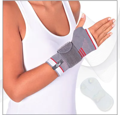 Produktbild von Handbandage Kompressions Bandage Premium mit Führungsschiene und Pelotte, Kostenerstattung über die Krankenkasse, Hilfsmittel-Nr.MSKB432-XL-XXL-Links