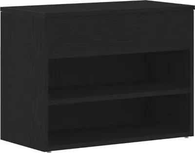 Produktbild von Möbel Flurbank Schwarz Eiche 60x30x45 cm Holzwerkstoff - Schuhregale 862702