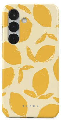 Immagine prodotto di Custodia per Samsung Galaxy S25 - Cover rigida posteriore Burga Tough - Lemon Tart
