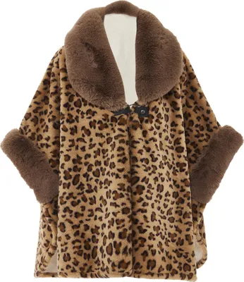 Produktbild von FRAULLY damen strickponcho - braun, M
