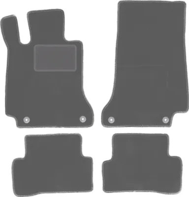 Image de Tapis de sol en graphite pour : Mercedes C W205 avec repose-pieds, break, berline (2015-)