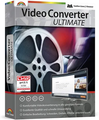 Produktbild von Video Converter Ultimate - 3 USER Lizenz - Videos konvertieren, bearbeiten, drehen für Windows 11, 10, 8.1, 7