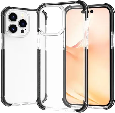 Produktbild von Mobigear Full Bumper iPhone 14 Pro Max Hülle Hardcase Backcover Stoßfest - Schwarz