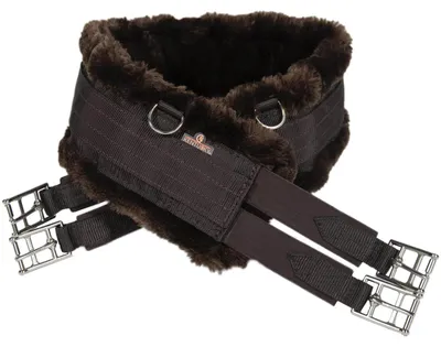 Produktbild von Kentucky Horsewear Sattelgurt Lammfell Sattelgurt Braun/Braun