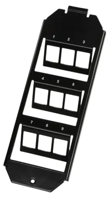 Produktbild von LogiLink Bodentankhalter 3-fach für 9 Keystone Module schwarz