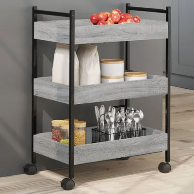 Obrázek produktu pro VidaXL 842359, Dub sonoma, Ocel, Dřevo