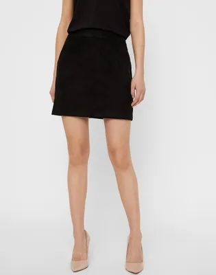 Produktbild von Nicki Velours Minirock Kurzer Stretch Bleistiftrock | L